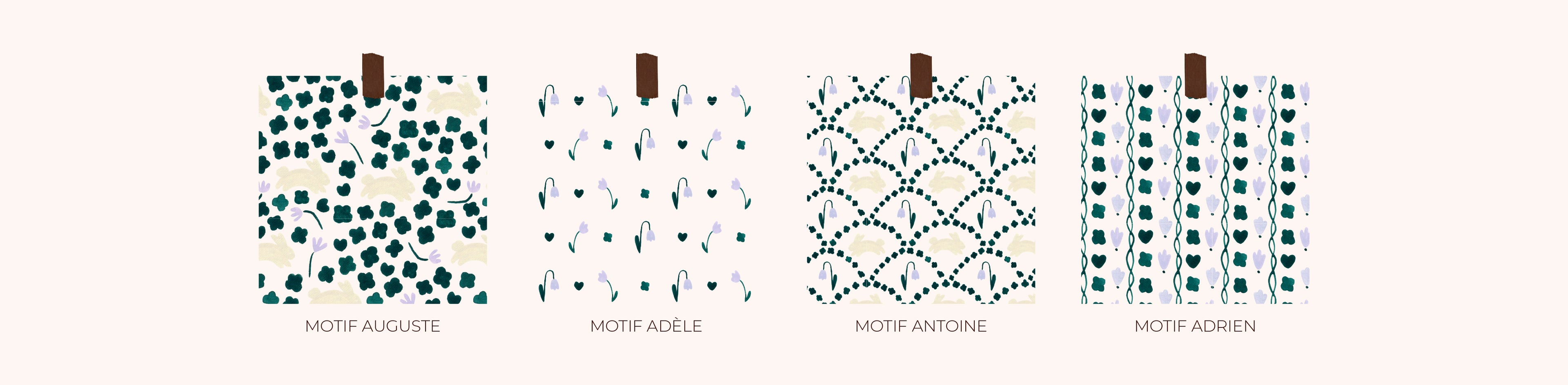 Création de motifs
Motifs sur mesure
Motifs personnalisés
Design textile
Illustratrice textile
Création de motifs textile
Motifs faits main
Motifs dessinés à la main
Motifs à l'aquarelle
Motifs au crayon de couleur
Surface design
Design de surface
Création de collections textiles
Illustration textile
Motifs pour tissu
Motifs pour marque
Création de prints
Prints exclusifs
Dessins pour textile
Création de motifs exclusifs