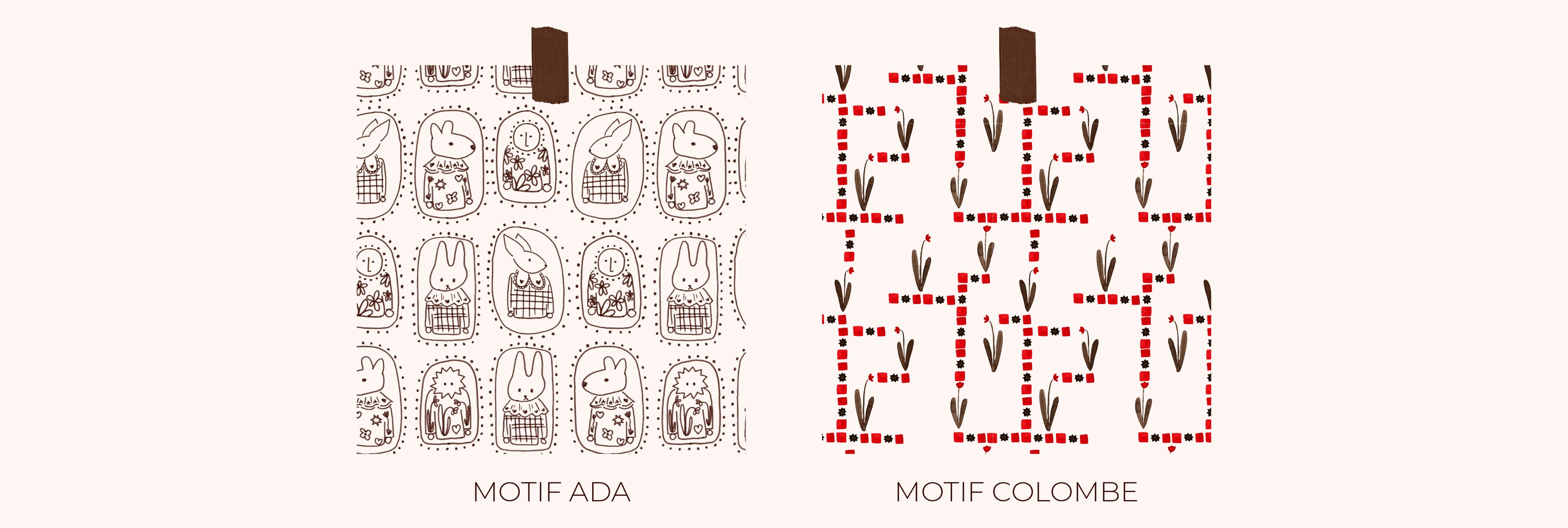 Création de motifs
Motifs sur mesure
Motifs personnalisés
Design textile
Illustratrice textile
Création de motifs textile
Motifs faits main
Motifs dessinés à la main
Motifs à l'aquarelle
Motifs au crayon de couleur
Surface design
Design de surface
Création de collections textiles
Illustration textile
Motifs pour tissu
Motifs pour marque
Création de prints
Prints exclusifs
Dessins pour textile
Création de motifs exclusifs