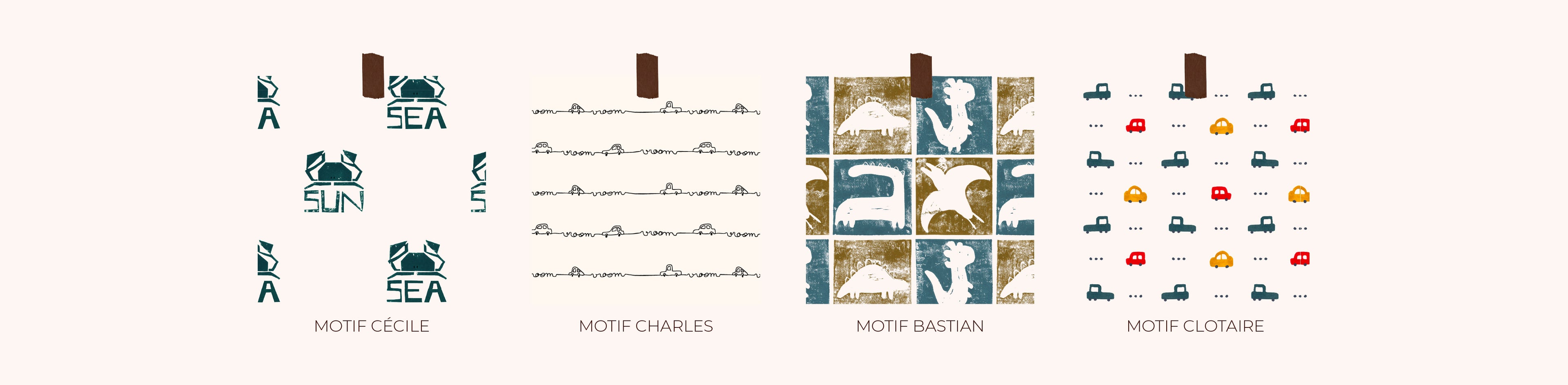 Création de motifs
Motifs sur mesure
Motifs personnalisés
Design textile
Illustratrice textile
Création de motifs textile
Motifs faits main
Motifs dessinés à la main
Motifs à l'aquarelle
Motifs au crayon de couleur
Surface design
Design de surface
Création de collections textiles
Illustration textile
Motifs pour tissu
Motifs pour marque
Création de prints
Prints exclusifs
Dessins pour textile
Création de motifs exclusifs