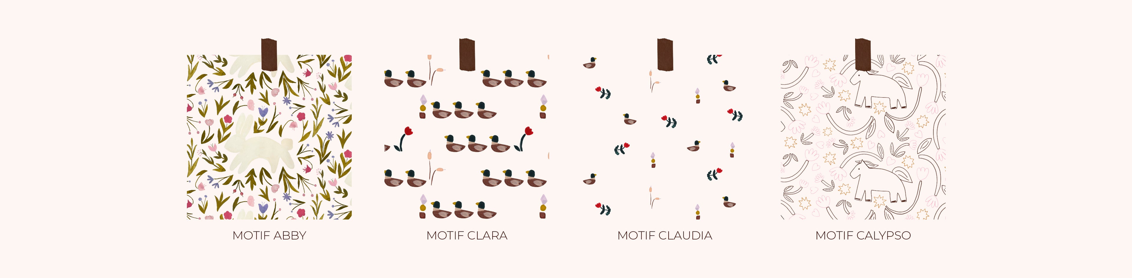 Création de motifs
Motifs sur mesure
Motifs personnalisés
Design textile
Illustratrice textile
Création de motifs textile
Motifs faits main
Motifs dessinés à la main
Motifs à l'aquarelle
Motifs au crayon de couleur
Surface design
Design de surface
Création de collections textiles
Illustration textile
Motifs pour tissu
Motifs pour marque
Création de prints
Prints exclusifs
Dessins pour textile
Création de motifs exclusifs