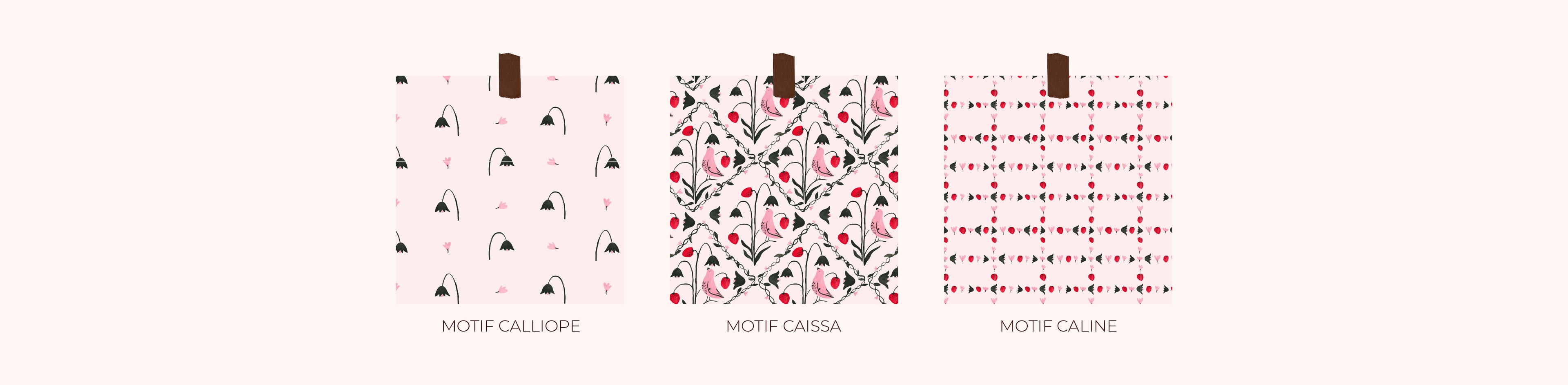 Création de motifs
Motifs sur mesure
Motifs personnalisés
Design textile
Illustratrice textile
Création de motifs textile
Motifs faits main
Motifs dessinés à la main
Motifs à l'aquarelle
Motifs au crayon de couleur
Surface design
Design de surface
Création de collections textiles
Illustration textile
Motifs pour tissu
Motifs pour marque
Création de prints
Prints exclusifs
Dessins pour textile
Création de motifs exclusifs